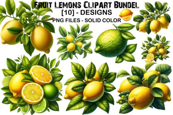 Download Fruit Lemons Clipart Bundel - Bundel Collection