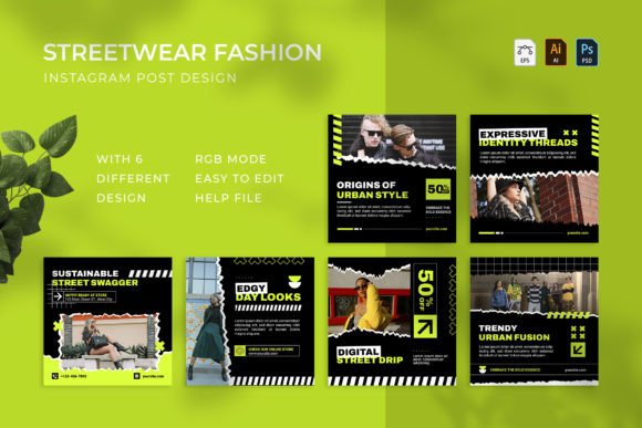 Download Streetwear Fashion - Instagram Post - Instagram post Collection
