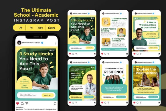 Download School/Academic - Instagram Post - Instagram post Collection