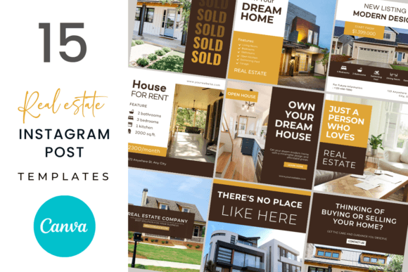 Download 15 Real Estate Instagram Post Templates - Instagram post Collection