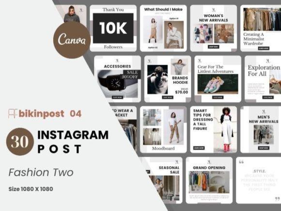 Download Fashion Canva Instagram Post Template - Instagram post Collection