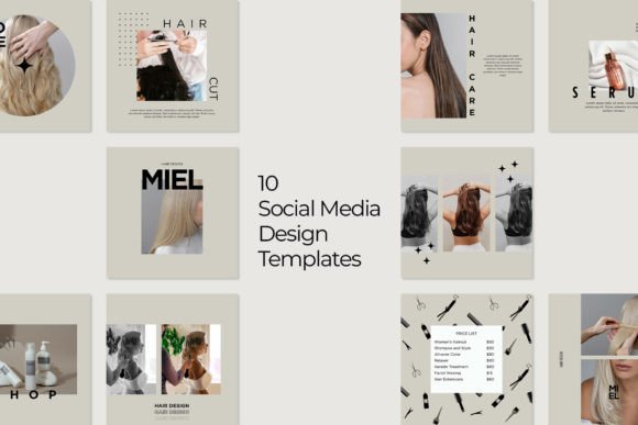 Download Beige Hair Salon Instagram Post Template - Instagram post Collection