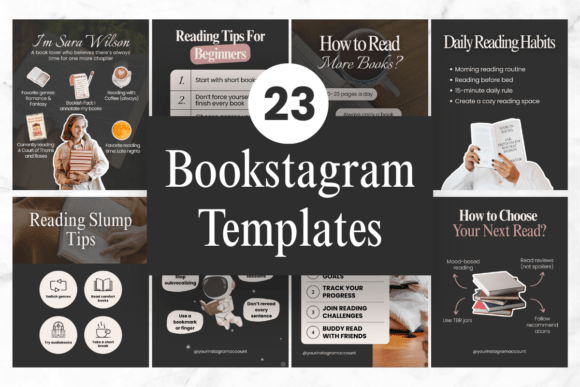 Download Bookstagram Instagram Canva Templates - Canva templates Collection