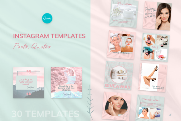 Download Instagram Posts &amp; Quotes, Canva Template - Instagram post Collection