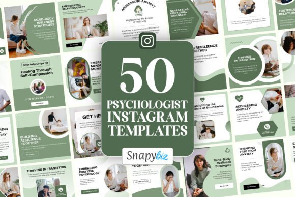 Download Psychologist Instagram Canva Templates - Canva templates Collection