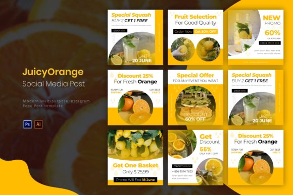 Download Juicy Orange | Instagram Post - Instagram post Collection