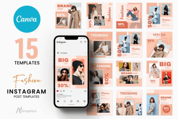 Download 15 Light Fashion Instagram Post Template - Instagram post Collection