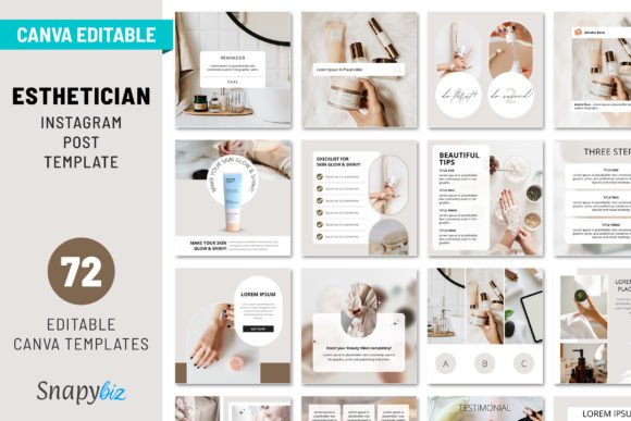 Download Esthetician Instagram Post Template - Instagram post Collection