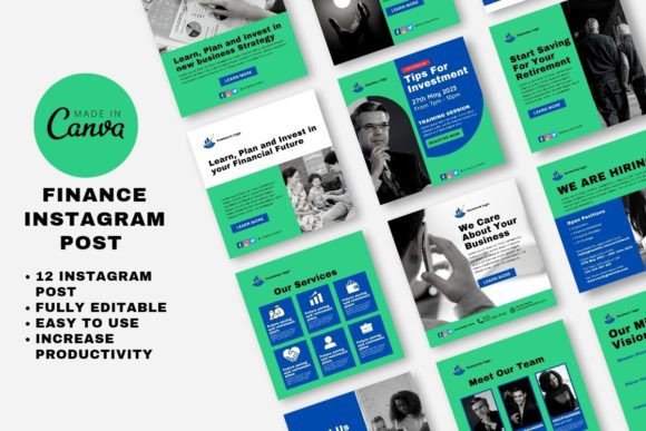 Download Finance Instagram Post | Canva Template - Instagram post Collection