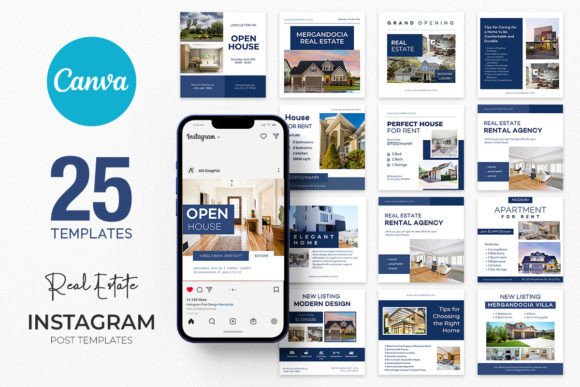 Download 25 Real Estate Instagram Canva Templates - Canva templates Collection