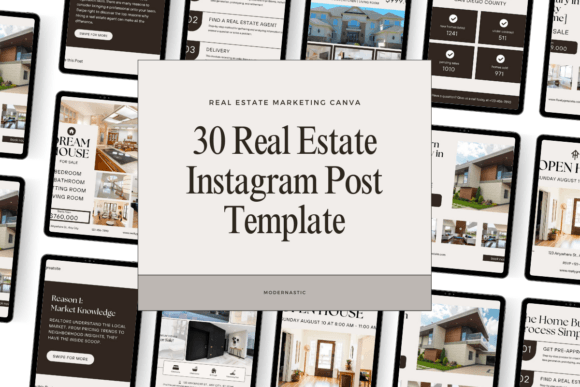 Download 30 Real Estate Canva Instagram Post - Instagram post Collection