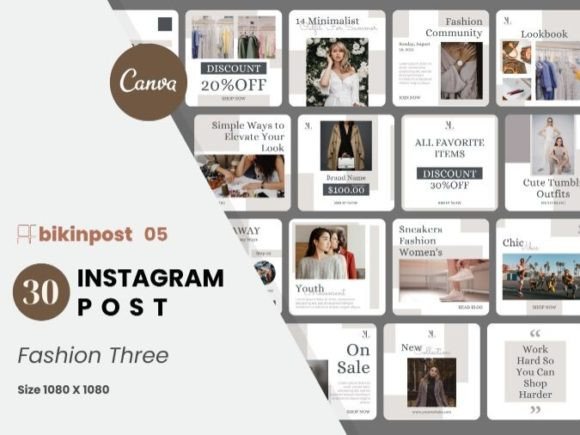 Download Fashion Canva Instagram Post Template - Instagram post Collection