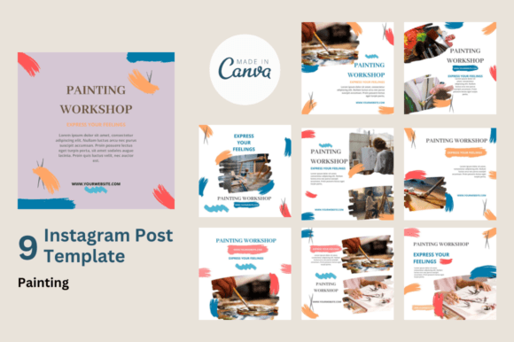 Download Painting Canva Instagram Post - Instagram post Collection