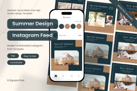 Download Set Instagram Post Bundle Figma Template - Instagram post Collection