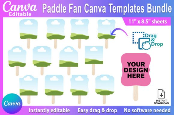 Download Editable Paddle Fan Canva Templates - Canva templates Collection