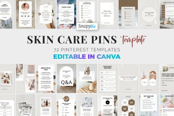 Download Esthetician Pinterest Canva Templates - Canva templates Collection