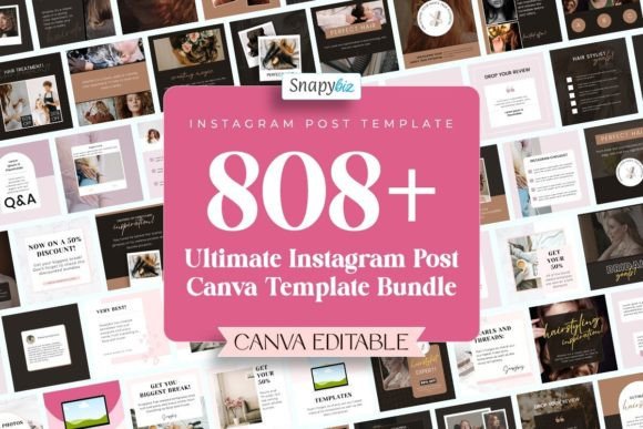 Download Instagram Post Canva Template Bundle - Instagram post Collection