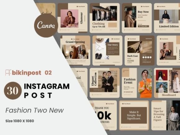 Download Fashion Canva Instagram Post Template - Instagram post Collection