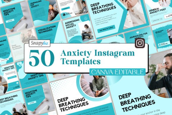 Download Anxiety Instagram Canva Templates - Canva templates Collection