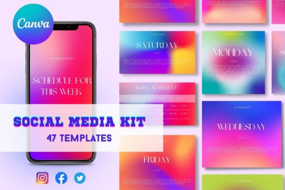 Download Canva Templates Social Media Kit - Canva templates Collection