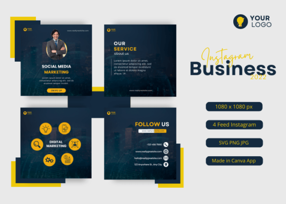 Download Modern Business Instagram Post Template - Instagram post Collection