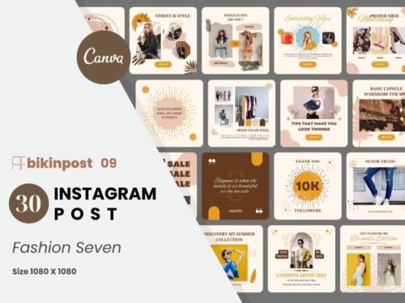 Download Fashion Canva Instagram Post Template - Instagram post Collection