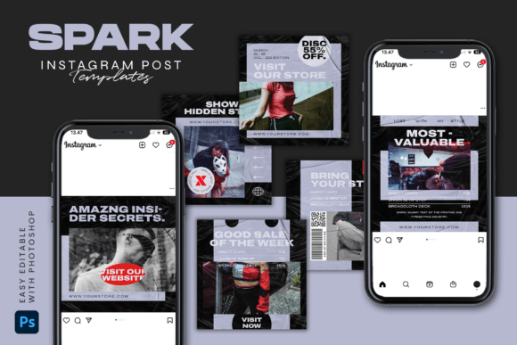Download SPARK - Instagram Post Template - Instagram post Collection