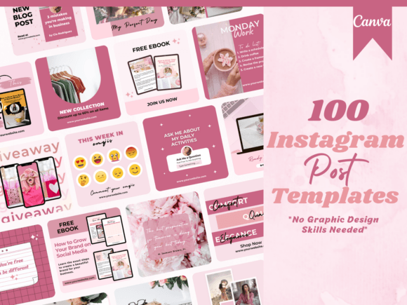 Download 100 Pink Instagram Post Templates - Instagram post Collection